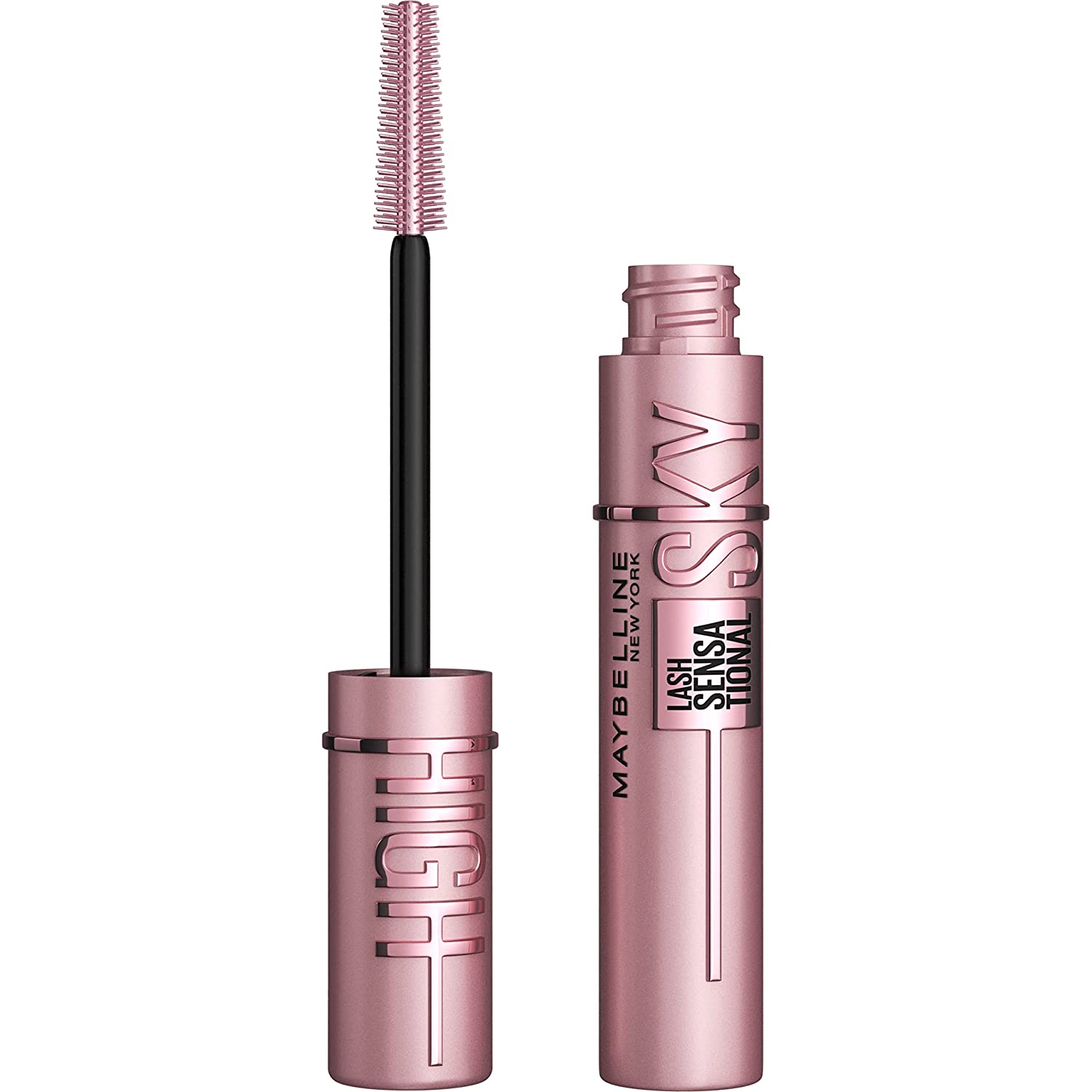 Maybelline Lash Sensational Sky High Washable Mascara Makeup, Volumizing, Lengthening, Defining, Curling, Multiplying, Buildable Formula, Blackest Black, 1 Count - Image 1